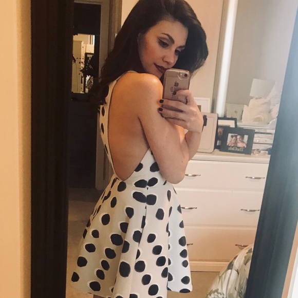 LULU’s High Neck Polka Dot Dress - Picture 2 of 7